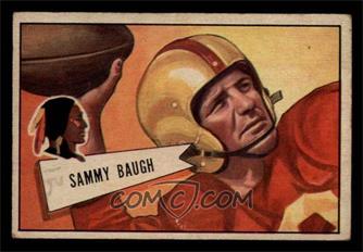 1952 Bowman - [Base] - Small #30 - Sam Baugh [VG EX]