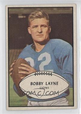 1953 Bowman - [Base] #21 - Bobby Layne [Noted]