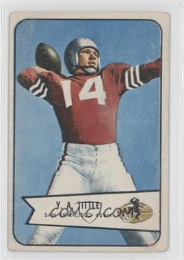 1954 Bowman - [Base] #42 - Y.A. Tittle [Good to VG‑EX]