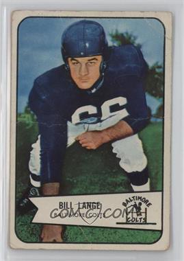 1954 Bowman - [Base] #62 - Bill Lange [Good to VG‑EX]