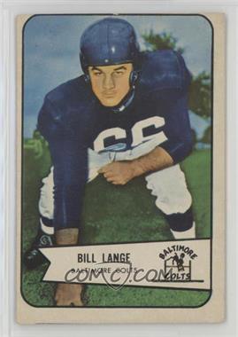 1954 Bowman - [Base] #62 - Bill Lange [Good to VG‑EX]