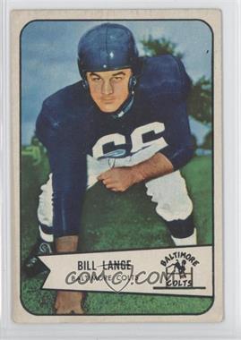 1954 Bowman - [Base] #62 - Bill Lange [Good to VG‑EX]