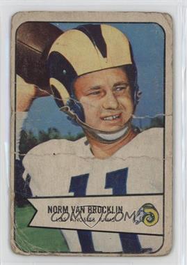 1954 Bowman - [Base] #8 - Norm Van Brocklin [Poor to Fair]