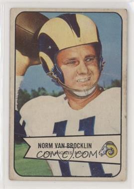 1954 Bowman - [Base] #8 - Norm Van Brocklin [Poor to Fair]