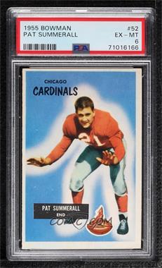 1955 Bowman - [Base] #52 - Pat Summerall [PSA 6 EX‑MT]