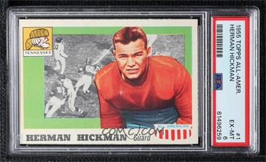 1955 Topps All American - [Base] #1 - Herman Hickman [PSA 6 EX‑MT]
