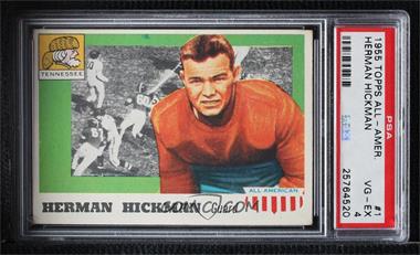 1955 Topps All American - [Base] #1 - Herman Hickman [PSA 4 VG‑EX]