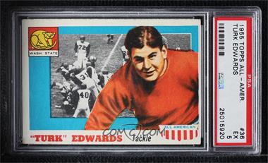 1955 Topps All American - [Base] #36 - "Turk" Edwards [PSA 5 EX]