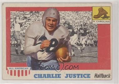 1955 Topps All American - [Base] #63 - Charlie Justice [Poor to Fair]