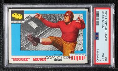 1955 Topps All American - [Base] #92 - "Biggie" Munn [PSA 4 VG‑EX]