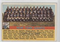 New York Giants Team [Good to VG‑EX]