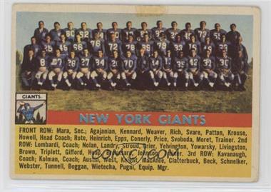 1956 Topps - [Base] #113 - New York Giants Team [COMC RCR Poor]
