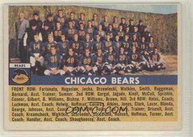 1956 Topps - [Base] #119 - Chicago Bears Team
