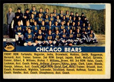1956 Topps - [Base] #119 - Chicago Bears Team [VG]