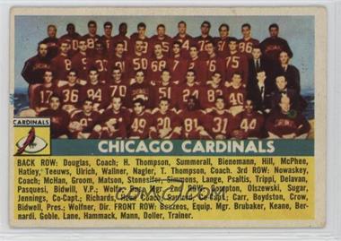 1956 Topps - [Base] #22 - Chicago Cardinals Team [Good to VG‑EX]