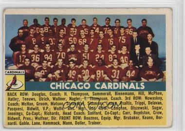 1956 Topps - [Base] #22 - Chicago Cardinals Team [Good to VG‑EX]