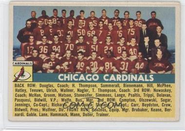 1956 Topps - [Base] #22 - Chicago Cardinals Team