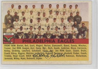 1956 Topps - [Base] #40 - Philadelphia Eagles Team