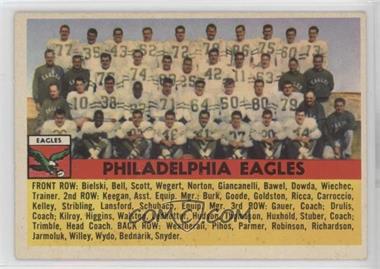 1956 Topps - [Base] #40 - Philadelphia Eagles Team