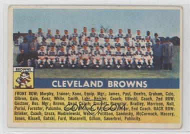 1956 Topps - [Base] #45 - Cleveland Browns Team