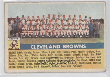 1956 Topps - [Base] #45 - Cleveland Browns Team [Poor to Fair]