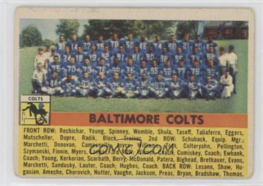 1956 Topps - [Base] #48 - Baltimore Colts Team [Good to VG‑EX]