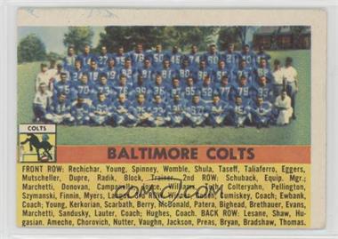 1956 Topps - [Base] #48 - Baltimore Colts Team [Good to VG‑EX]