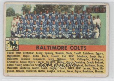 1956 Topps - [Base] #48 - Baltimore Colts Team [Good to VG‑EX]