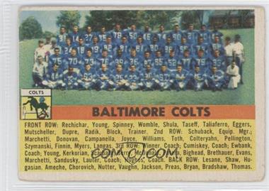 1956 Topps - [Base] #48 - Baltimore Colts Team [Good to VG‑EX]
