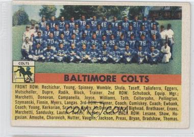 1956 Topps - [Base] #48 - Baltimore Colts Team [Good to VG‑EX]