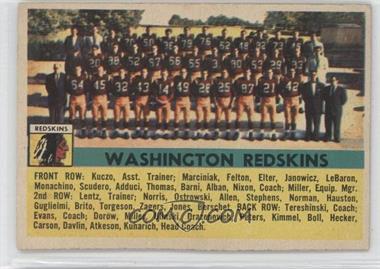 1956 Topps - [Base] #61 - Washington Redskins Team [Noted]