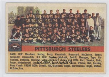 1956 Topps - [Base] #63 - Pittsburgh Steelers Team