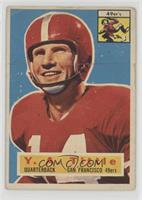 Y.A. Tittle [Good to VG‑EX]