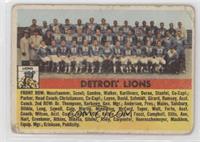 Detroit Lions Team [Poor to Fair]