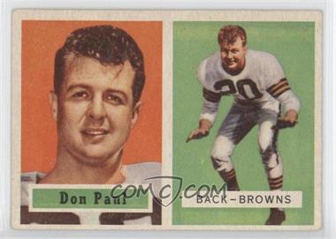 1957 Topps - [Base] #114 - Don R. Paul