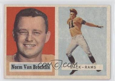 1957 Topps - [Base] #22 - Norm Van Brocklin