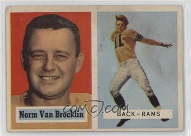 1957 Topps - [Base] #22 - Norm Van Brocklin