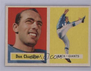 1957 Topps - [Base] #23 - Don Chandler [COMC RCR Near Mint]