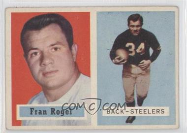 1957 Topps - [Base] #27 - Fran Rogel