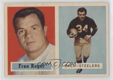 1957 Topps - [Base] #27 - Fran Rogel