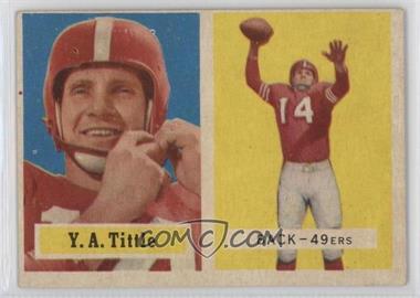 1957 Topps - [Base] #30 - Y.A. Tittle