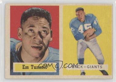 1957 Topps - [Base] #35 - Emlen Tunnell