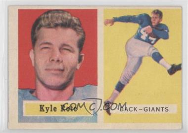 1957 Topps - [Base] #59 - Kyle Rote