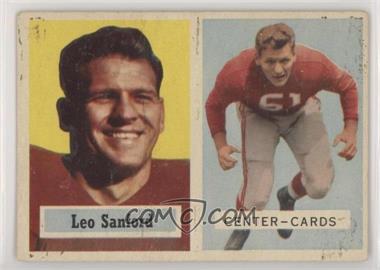 1957 Topps - [Base] #74 - Leo Sanford