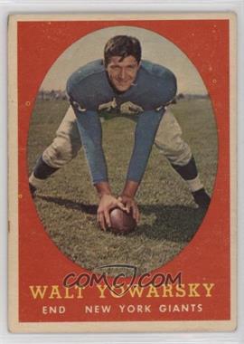 1958 Topps - [Base] #101 - Walt Yowarsky [Good to VG‑EX]