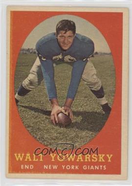 1958 Topps - [Base] #101 - Walt Yowarsky