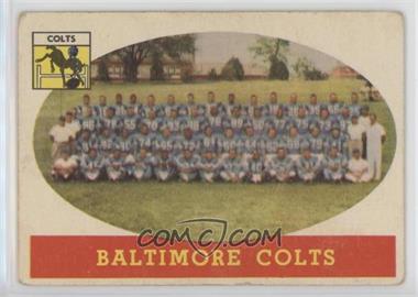 1958 Topps - [Base] #110 - Baltimore Colts Team [COMC RCR Poor]