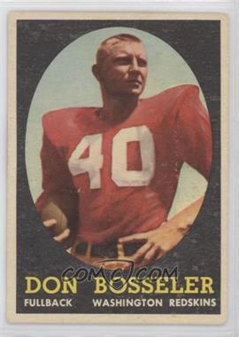 1958 Topps - [Base] #132 - Don Bosseler [Poor to Fair]