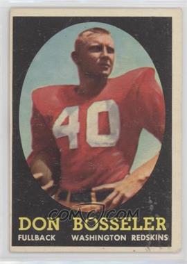 1958 Topps - [Base] #132 - Don Bosseler [Poor to Fair]