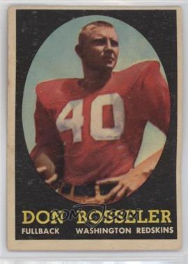 1958 Topps - [Base] #132 - Don Bosseler [Poor to Fair]